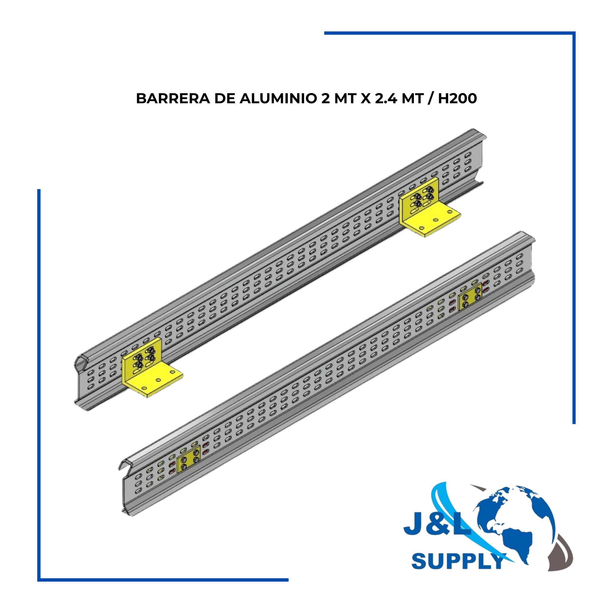 BARRERA DE ALUMINIO 2 MT X 2.4 MT _ H200
