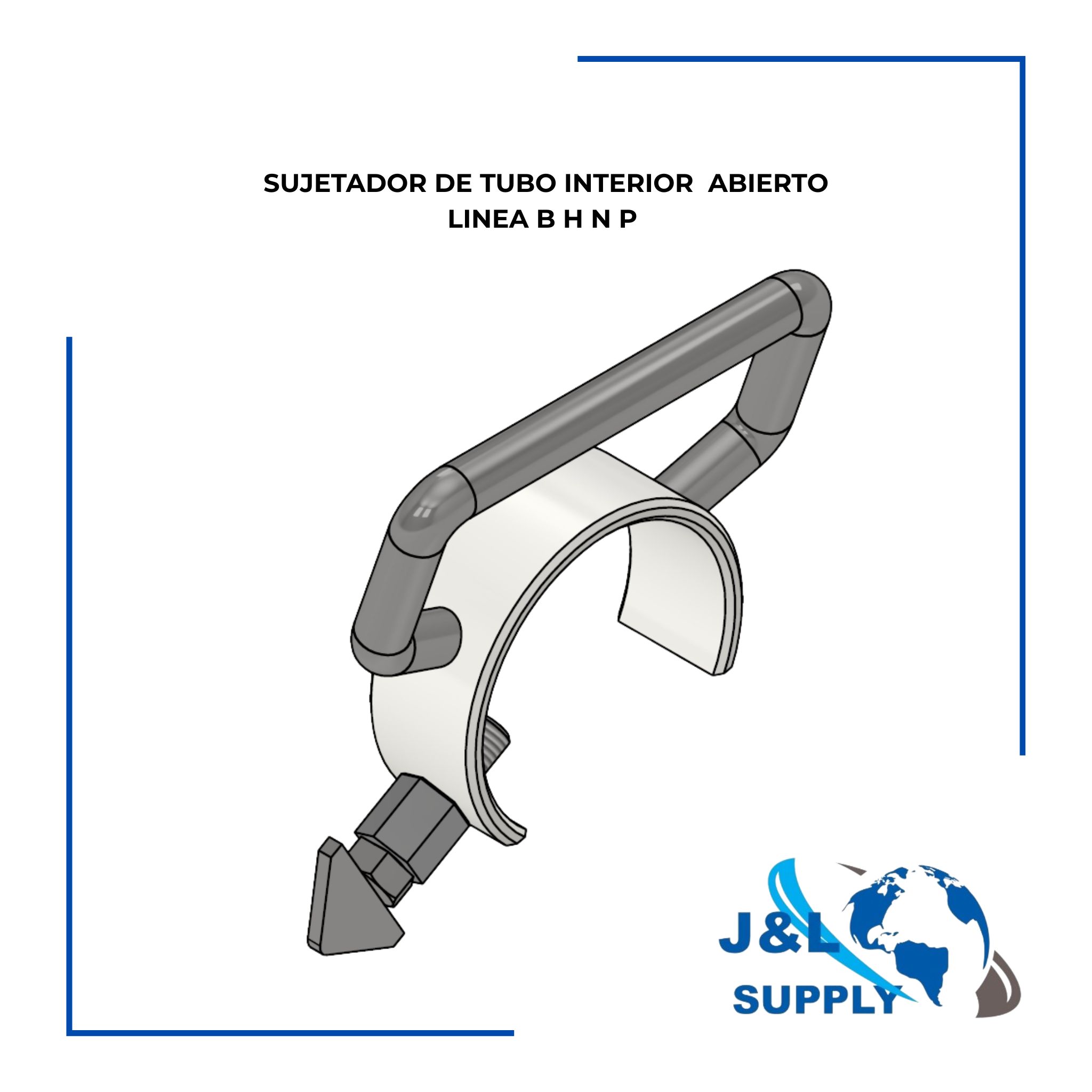 SUJETADOR DE TUBO INTERIOR ABIERTO LINEA B H N P