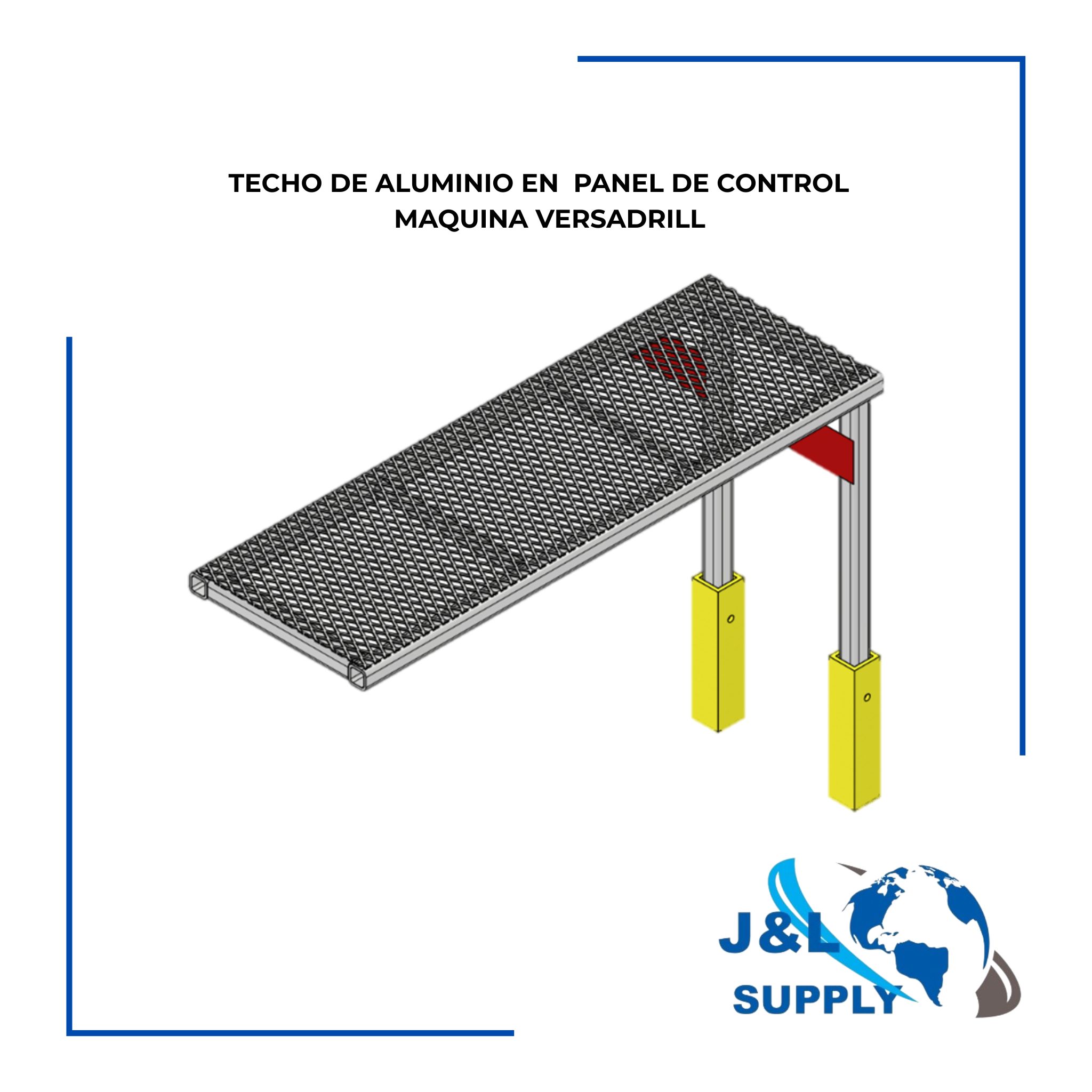 TECHO DE ALUMINIO EN PANEL DE CONTROL MAQUINA VERSADRILL